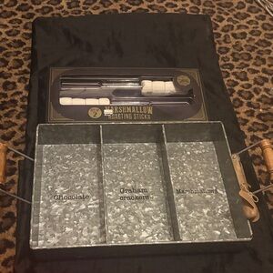 Mud Pie S'mores Tray with Roasting Sticks